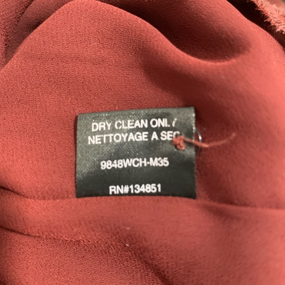 Revolve WAYF Lace Overlay Jumpsuit in Maroon / Burgundy - Picture 8 of 8